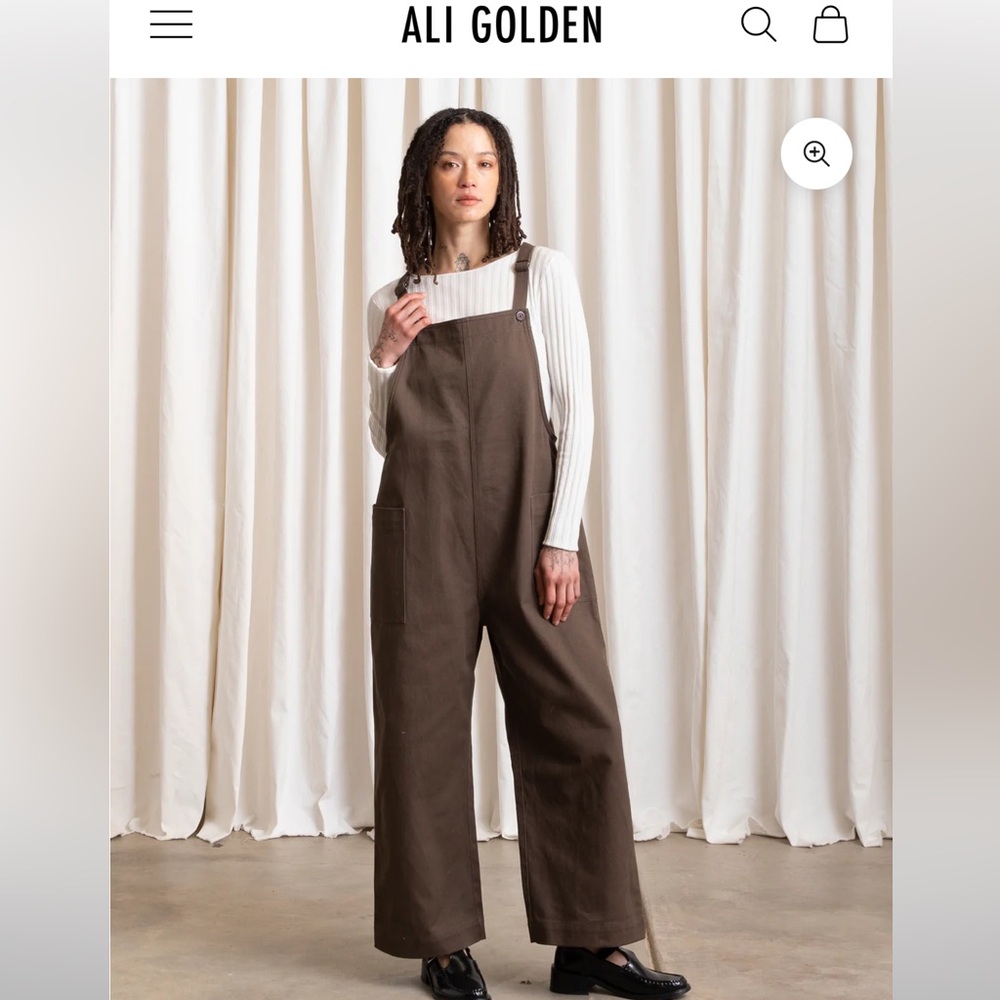 Ali Golden Dark Green Overalls